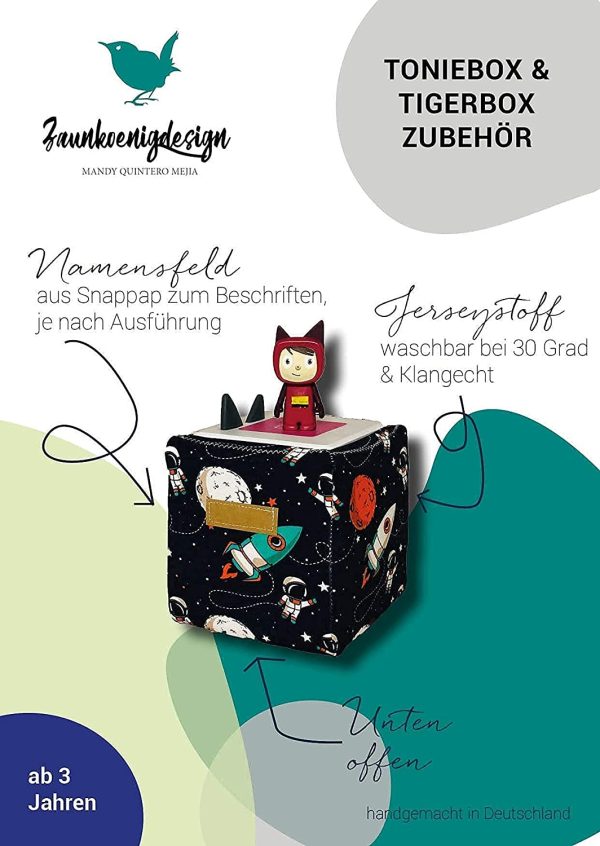 Toniebox Bezug, Schutzhülle - Fuchs mint, be wild - Zaunkoenigdesign – Bild 7