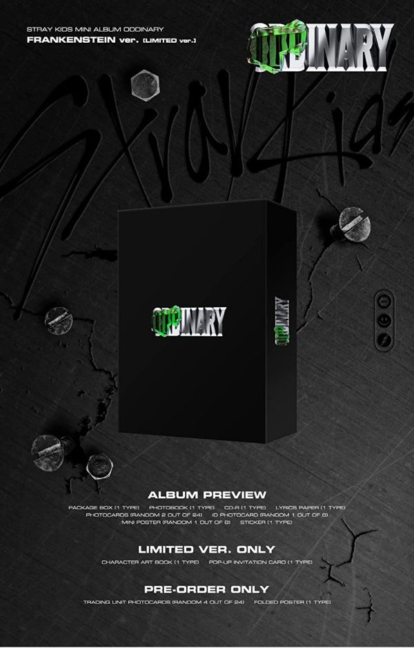 [YES24 PREORDER] STRAY KIDS - ODDINARY [FRANKENSTEIN (Limited ver.)] Album+Pre-Order Benefit+Extra Photocards Set – Bild 6