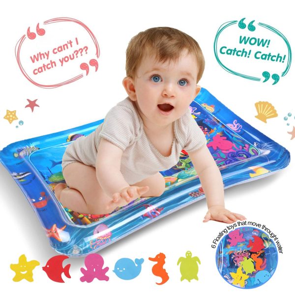 Wassermatte Baby - Reastar Aufblasbare Wassermatte Wasserspielmatte Sensorisches Spielzeug - perfektes Spielzeuggeschenk für Baby Sensorisches Entwicklung Ausbildung (65 x 50 cm) – Bild 7