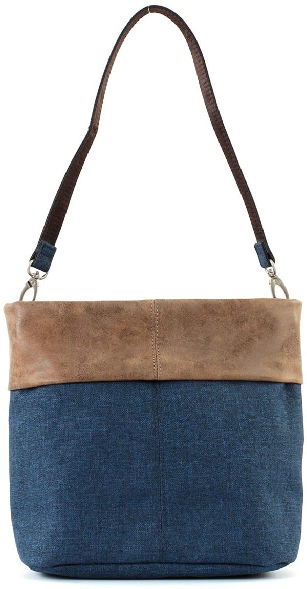 Zwei Olli OT8 Tasche Damen Umhängetasche Schultertasche 25x23x10 cm (BxHxT), Farbe:, Blue (Blau), One size – Bild 2