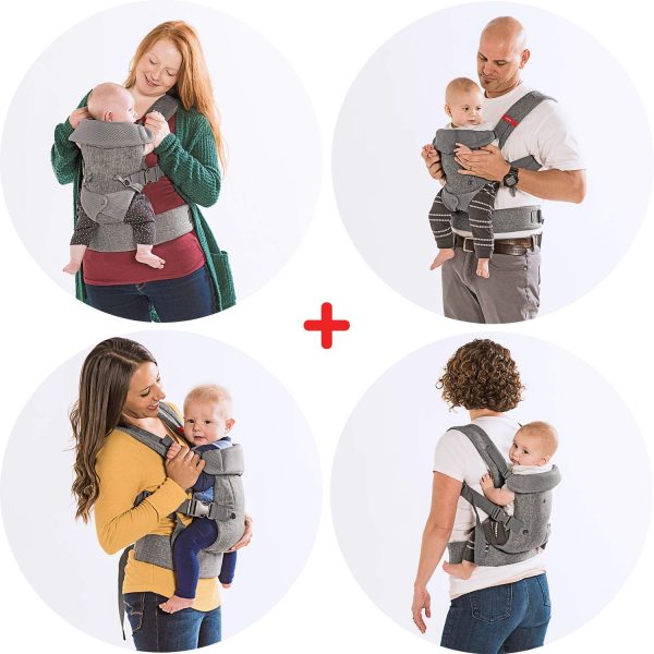 You+Me 4-in-1 Babytrage mit 3D-Cool Mesh ??Für Neugeborene ab 3,6kg und Kleinkinder bis 14,5kg – Bild 9