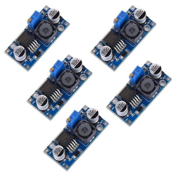 Yizhet 5 Stücke DC bis DC Buck Converter 3,0-40V bis 1,5-35V Stromversorgung Step Modul Step down Buck Converter Modul Abwärtswandler, Einstellbares Netzteil Abwärtsmodul – Bild 2