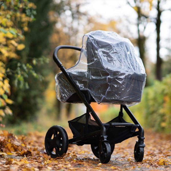 Zamboo Universal Komfort Regenschutz für Kinderwagen/Babywannen - gute Luftzirkulation, Sichtfenster mit Vordach, Schadstofffrei – Bild 6