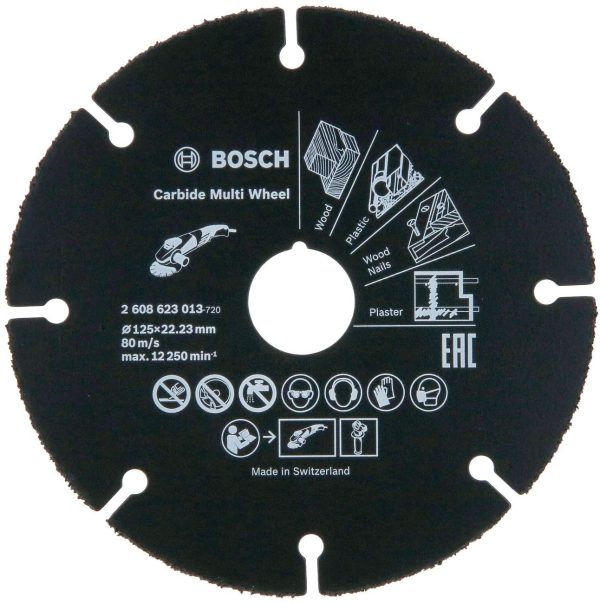 Professional Carbide Multi Wheel Trennscheibe (Multi Material, Ø 125 mm, Zubehör Winkelschleifer) – Bild 4