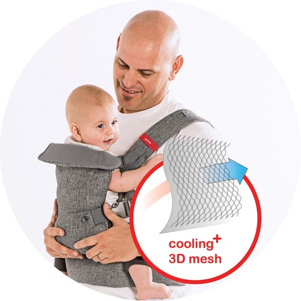 You+Me 4-in-1 Babytrage mit 3D-Cool Mesh ??Für Neugeborene ab 3,6kg und Kleinkinder bis 14,5kg – Bild 2