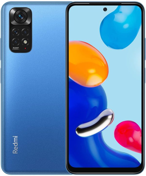 Xiaomi Redmi Note 11 Smartphone 6,43" FHD+ DotDisplay, 90Hz FHD+ AMOLED DotDisplay, 50MP Al Quad Kamera, 5000mAh (typ) Akku, Dual-SIM 4G 64GB Twilight Blue [Globale Version] – Bild 2