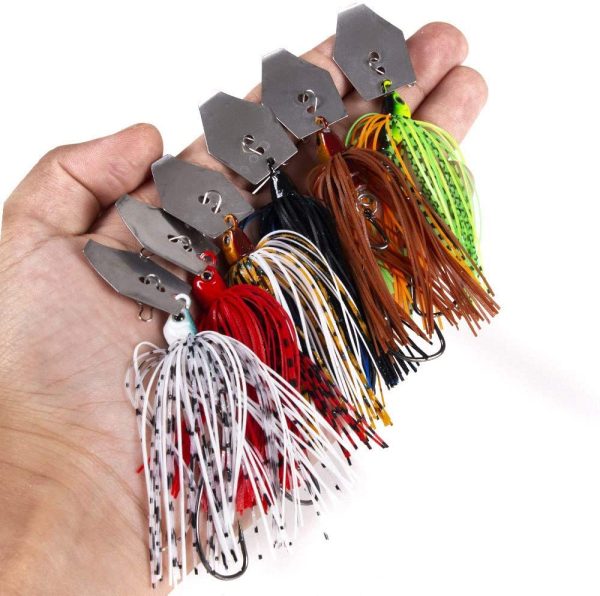 Yonphy Chatterbait, Kunstköder Set, Angeln Jig Spinner Set, Hechtköder, Spinnköder, Künstlicher Angelköder für Forelle, Barsch, Hecht, Döbel, Zander – Bild 5