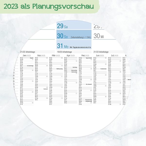 XXL Wandkalender 2022 größer als A1 (89 cm x 63 cm) [Rainbow] 15 Monate: Nov 2021 - Jan 2023 | gefalzter Wandplaner mit Ferien- und Feiertage-Übersicht | nachhaltig & klimaneutral – Bild 6