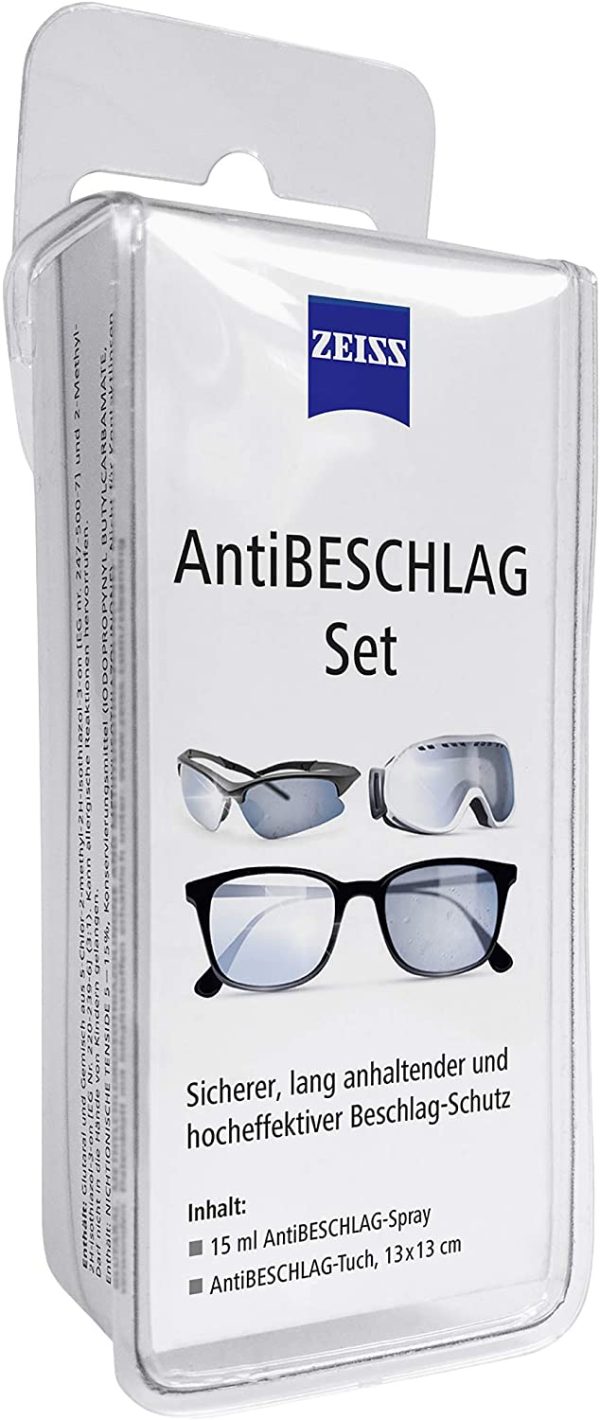 ZEISS AntiBeschlag-Spray mit 15ml Inhalt inklusive einem Brillen-Reinigungstuch & Mikrofasertuch ??Mikrofasertuch für Objektive, Filter, Brillengläser, Ferngläser und LCD-Displays, Weiß – Bild 5