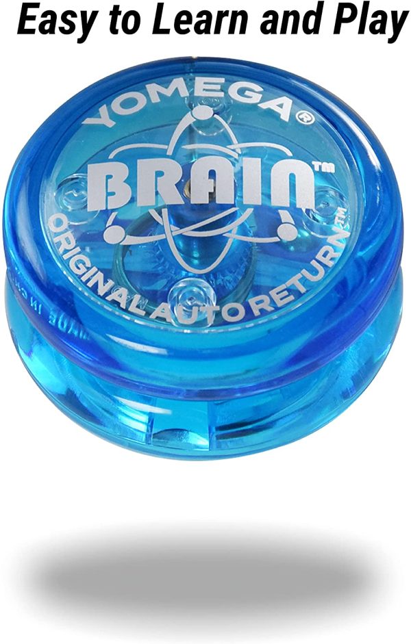 Yomega DAS ORIGINAL Brain - Professionelles Yoyo für Kinder und Anfänger, reaktionsschneller Automatische Rückkehr Yo Yo am besten für Seiten Tricks + zusätzliche 2 Seiten