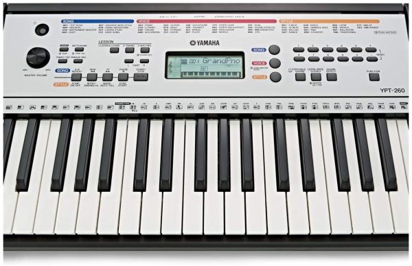 Yamaha Keyboard YPT-260, schwarz ??Vielseitiges Einsteiger-Keyboard mit 61 Tasten & zahlreichen Funktionen zum Lernen ??Tragbares E-Keyboard im kompakten Design – Bild 2