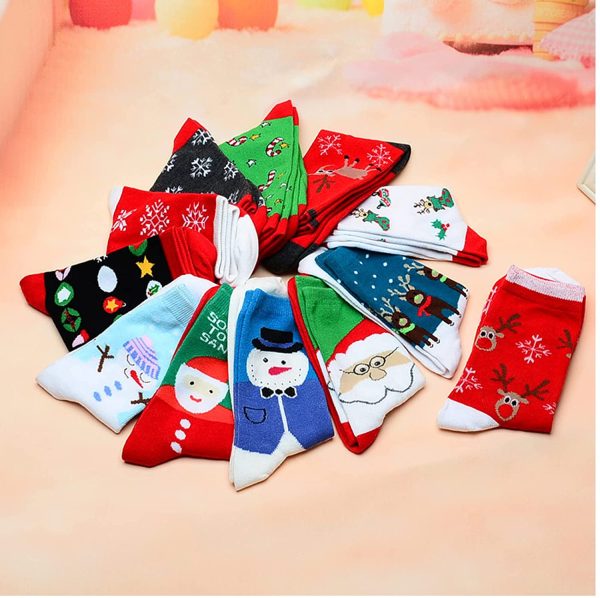 YELYAN 5/10 Paar Damen Socken,M??Ndchen Bunte Baumwolle Komfortabel Netter Cartoon Bestickte Lustig kurz Frauen Socken – Bild 2