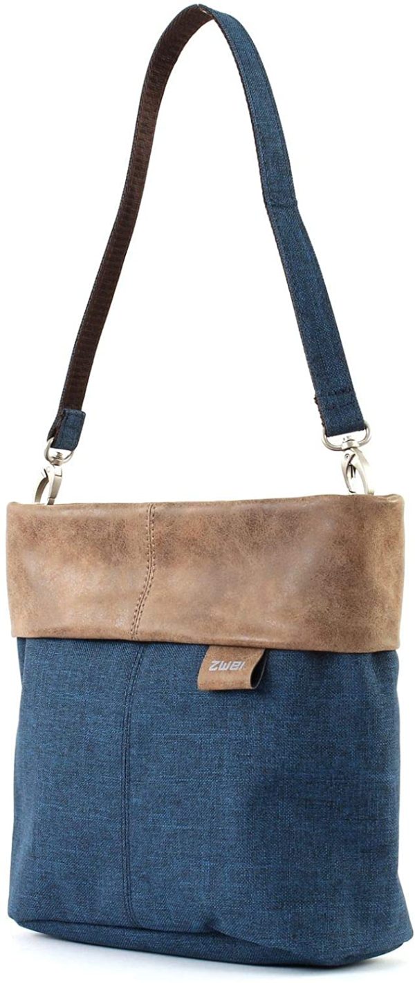 Zwei Olli OT8 Tasche Damen Umhängetasche Schultertasche 25x23x10 cm (BxHxT), Farbe:, Blue (Blau), One size – Bild 3