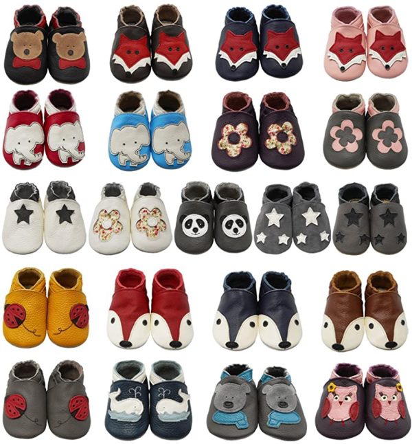 YIHAKIDS Weiche Krabbelschuhe Babyschuhe Lauflernschuhe Kleinkind Lederschuhe Hausschuhe Lernlaufschuhe – Bild 6