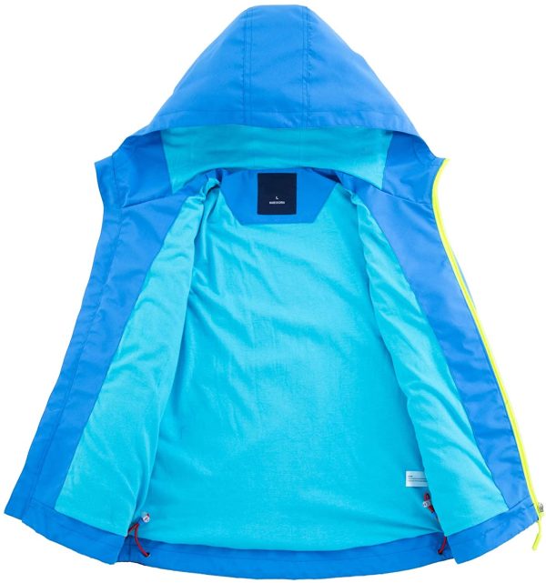 YoungSoul Kinder Wind und Wasserdicht Regenjacke mit Farbblock – Bild 7