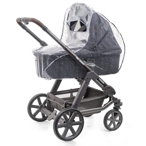 Zamboo Universal Komfort Regenschutz für Kinderwagen/Babywannen - gute Luftzirkulation, Sichtfenster mit Vordach, Schadstofffrei – Bild 5