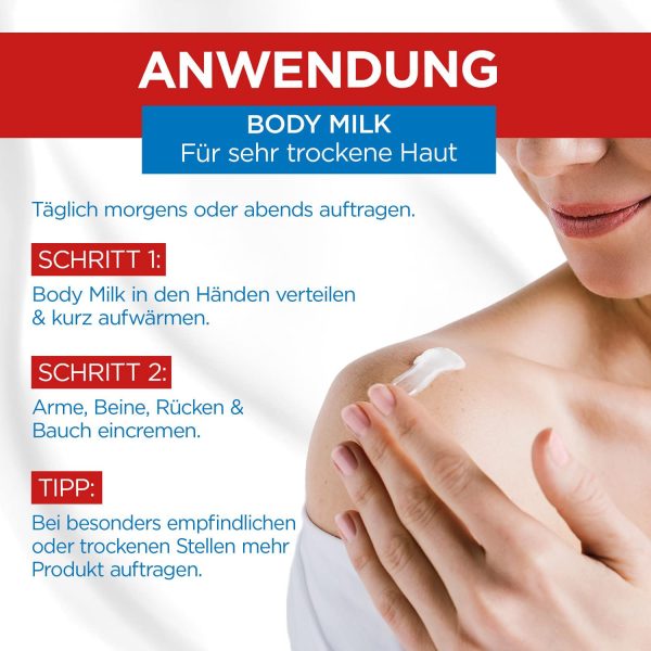 Mixa Urea Cica Repair Body Milk, beruhigende und schützende Körpermilch, mit Urea und Panthenol, für sehr trockene Haut, hochverträglich, 250 ml – Bild 3