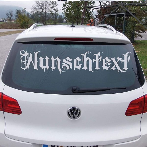 Wunschaufkleber mit Vorschau gestalten - Autoaufkleber nach Wunsch - Buchstaben Text Sticker fürs Auto einzeilig – Bild 5