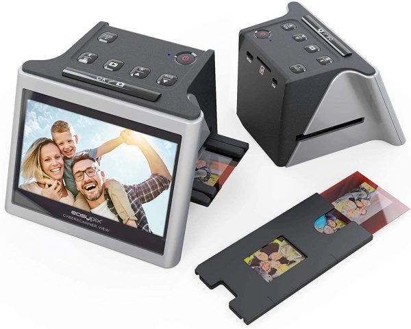 'Cyberscanner View' 3 in 1 Dia- & Film-Scanner mit 14 MP Sensor, einfache Handhabung, 12,7 cm (5 Zoll) Display, bis 22 MP Auflösung, Schwarz/Silber – Bild 2