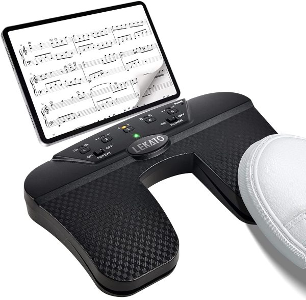 LEKATO Bluetooth Page Turning Pedal Silent Sheet Music Page Turner Foot Pedal for Tablet and Phone – Bild 2