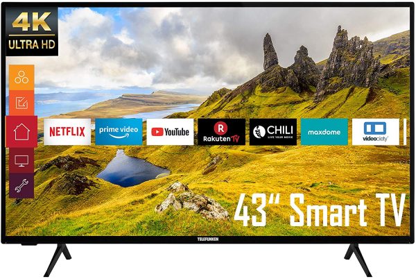 XU43K521 43 Zoll Fernseher (Smart TV inkl. Prime Video / Netflix / YouTube, 4K UHD, HDR, HD+), Schwarz – Bild 8