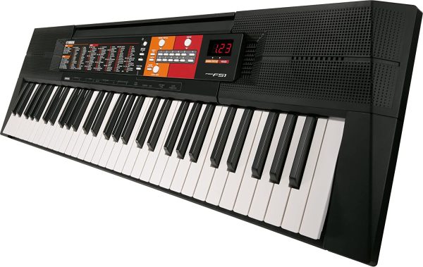 Yamaha Digital Keyboard PSR-F51, schwarz ??Einfaches & benutzerfreundliches Einsteiger Instrument mit hochwertigen Instrumentenklängen & Begleit-Styles ??Keyboard mit Duo Mode für 2 Spieler – Bild 2