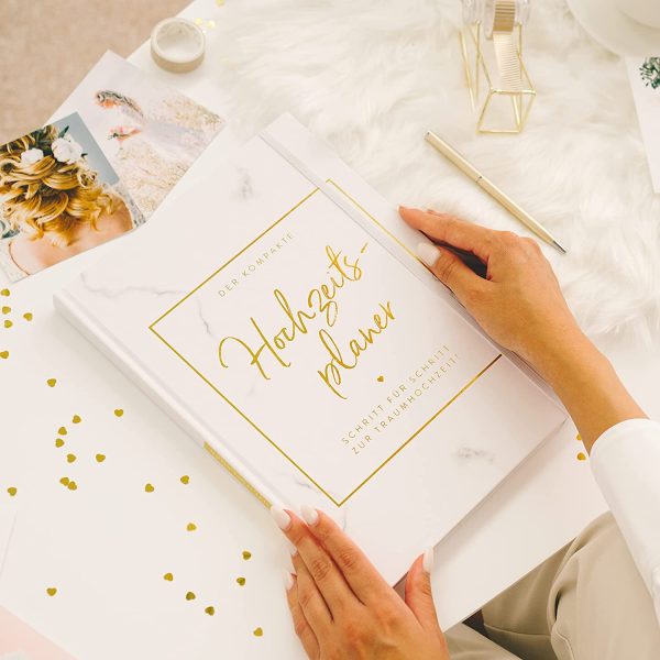 '- Der kompakte Hochzeitsplaner - Wedding Planner - deutsch - über 120 Seiten - Organizer für Eure Trauung - Buch zur Hochzeit - Ideales Verlobungsgeschenk – Bild 5