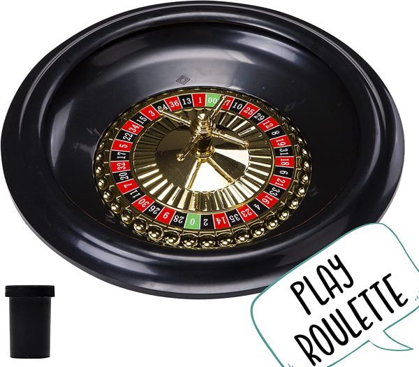 Jaquest of London - Roulette Set - 16 Inch Schwarzbuchse Roulette-Spiel (2 von 1) mit Black Jack Tischmatte und Spielrad - Perfekter traditioneller Spielsatz und Spiele seit 1795 – Bild 5