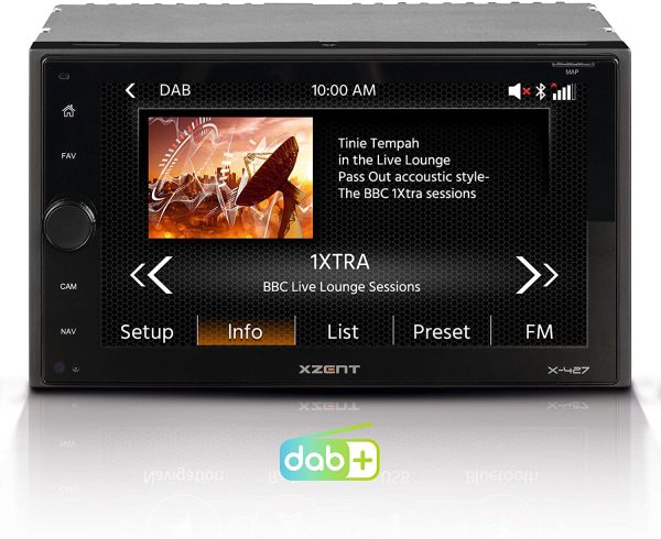 XZENT X-427: 2-Din Autoradio, Multimediasystem mit 16,5 cm / 6,5??Touchscreen, Mediencenter mit DAB+, Bluetooth, USB, zum Navi für PKWs und Reisemobile erweiterbar – Bild 2