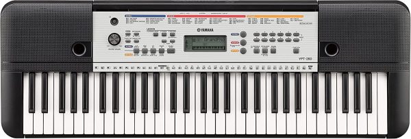 Yamaha Keyboard YPT-260, schwarz ??Vielseitiges Einsteiger-Keyboard mit 61 Tasten & zahlreichen Funktionen zum Lernen ??Tragbares E-Keyboard im kompakten Design