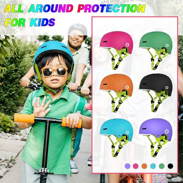 XJD Kinder Jugend Fahrradhelm 2.0 Skaterhelm Kinderhelm für Multisport Skateboard Bergsteigen Scooter Fahrrad 3-13 Alt – Bild 4