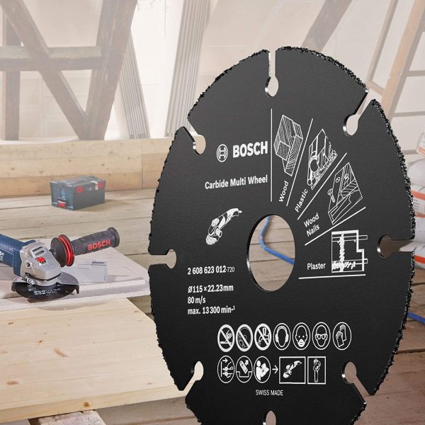 Professional Carbide Multi Wheel Trennscheibe (Multi Material, Ø 125 mm, Zubehör Winkelschleifer) – Bild 2