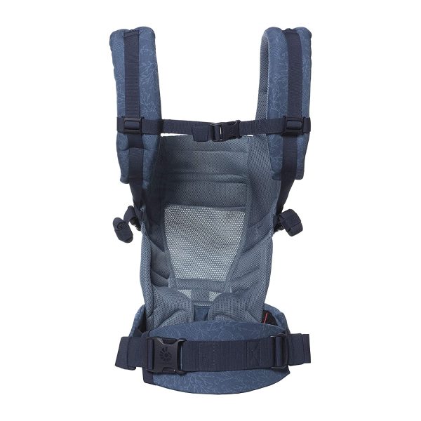 Ergobaby Babytrage für Neugeborene ab Geburt, 3in1 Adapt Cool Air Mesh Baby-Bauchtrage Rückentrage, Babytragetasche Plum – Bild 7