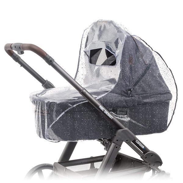 Zamboo Universal Komfort Regenschutz für Kinderwagen/Babywannen - gute Luftzirkulation, Sichtfenster mit Vordach, Schadstofffrei