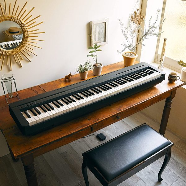 Yamaha Digital Piano P-45B, schwarz ??Elektronisches Klavier für Einsteiger für authentisches Klavierspielen ??Kompaktes & leicht zu bedienendes Digital Piano – Bild 3