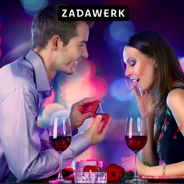 ZADAWERK® Ringbox - mit LED -  - Schmuck, Hochzeit, Verlobung, Heiratsantrag – Bild 5