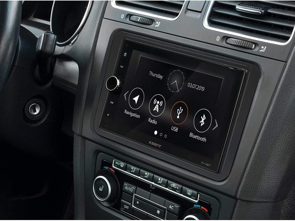 XZENT X-427: 2-Din Autoradio, Multimediasystem mit 16,5 cm / 6,5??Touchscreen, Mediencenter mit DAB+, Bluetooth, USB, zum Navi für PKWs und Reisemobile erweiterbar – Bild 5