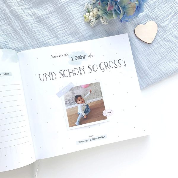 ® "Meine Kindheit" Erinnerungsalbum I deine ersten 10 Jahre I Fotoalbum Kinder Geschenke zur Geburt Babybuch zum Eintragen Tagebuch Kinder – Bild 2