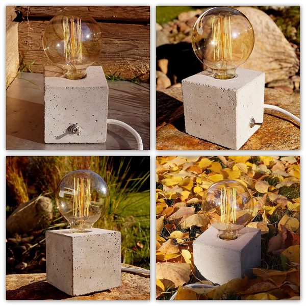 "cubo" Betonlampe. Tischlampe. Tischleuchte. – Bild 3