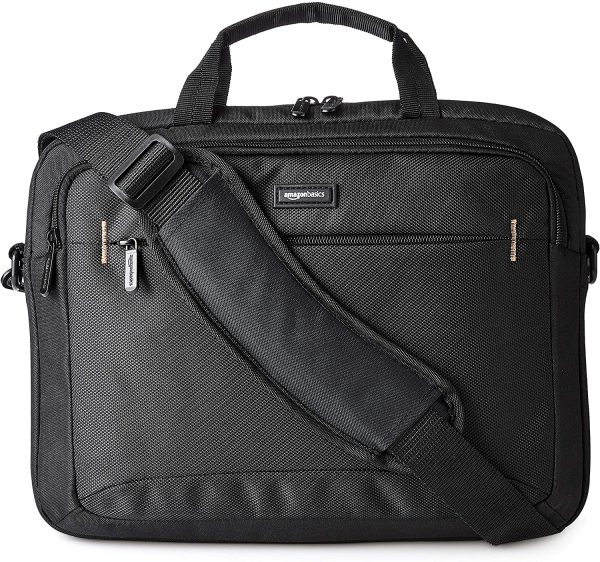 '- kompakte Laptoptasche, Umhängetasche/Tragetasche mit Taschen zur Aufbewahrung von Zubehör, für Laptops bis zu 14 Zoll (35,6 cm), Schwarz, 1 Stück – Bild 4